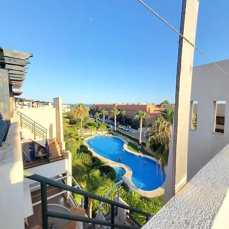 Atico Duplex Con Piscina Privada Y Vistas Al Mar En Paraiso De Vera! Lägenhet
